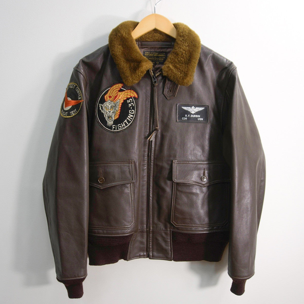 BUZZ RICKSON'S Leather Type G-1 Flight Jacket Size 42