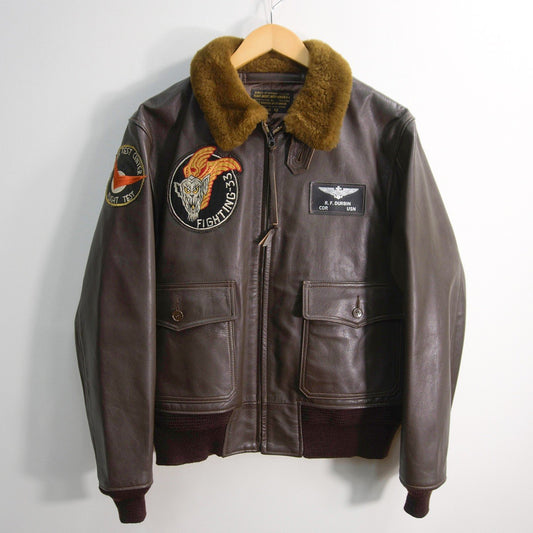 BUZZ RICKSON'S Leather Type G-1 Flight Jacket Size 42
