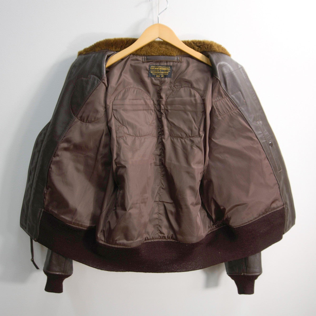 BUZZ RICKSON'S Leather Type G-1 Flight Jacket Size 42