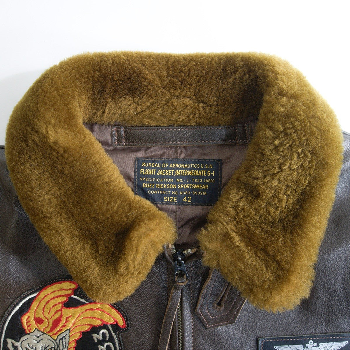 BUZZ RICKSON'S Leather Type G-1 Flight Jacket Size 42