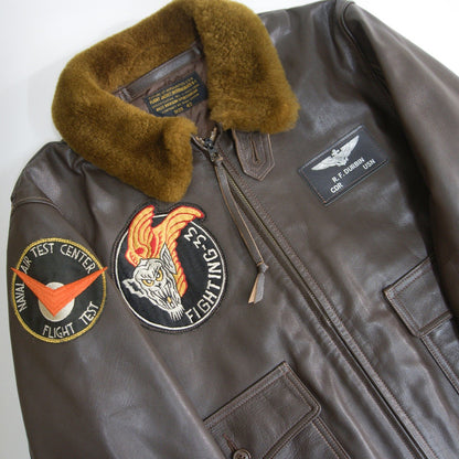 BUZZ RICKSON'S Leather Type G-1 Flight Jacket Size 42