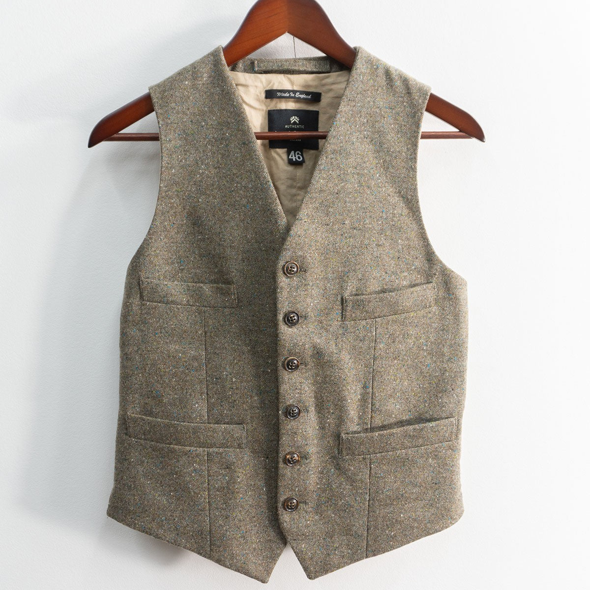 AUTHENTIC LINE Nigel Cabourn Wool Short Vest Size 46
