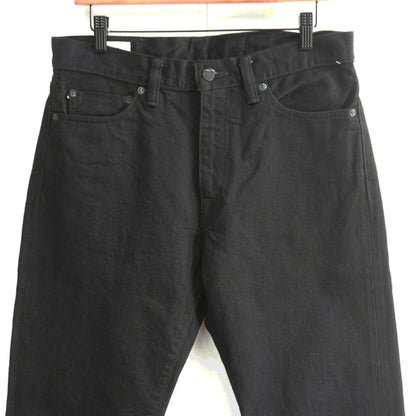MOMOTARO JEANS #100 Classic Straight Black Denim Size 33
