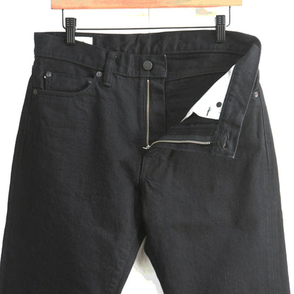 MOMOTARO JEANS #100 Classic Straight Black Denim Size 33
