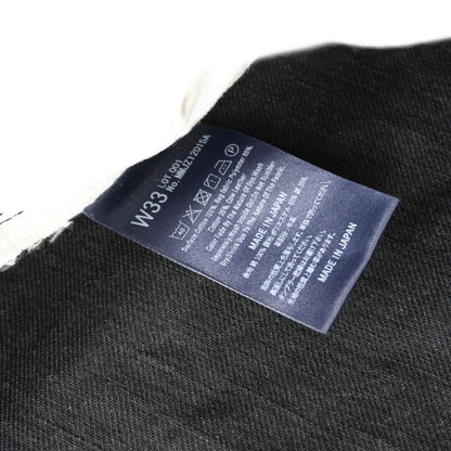 MOMOTARO JEANS #100 Classic Straight Black Denim Size 33
