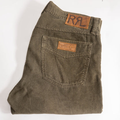 RRL Slim Fit Corduroy Pants Size 34×32