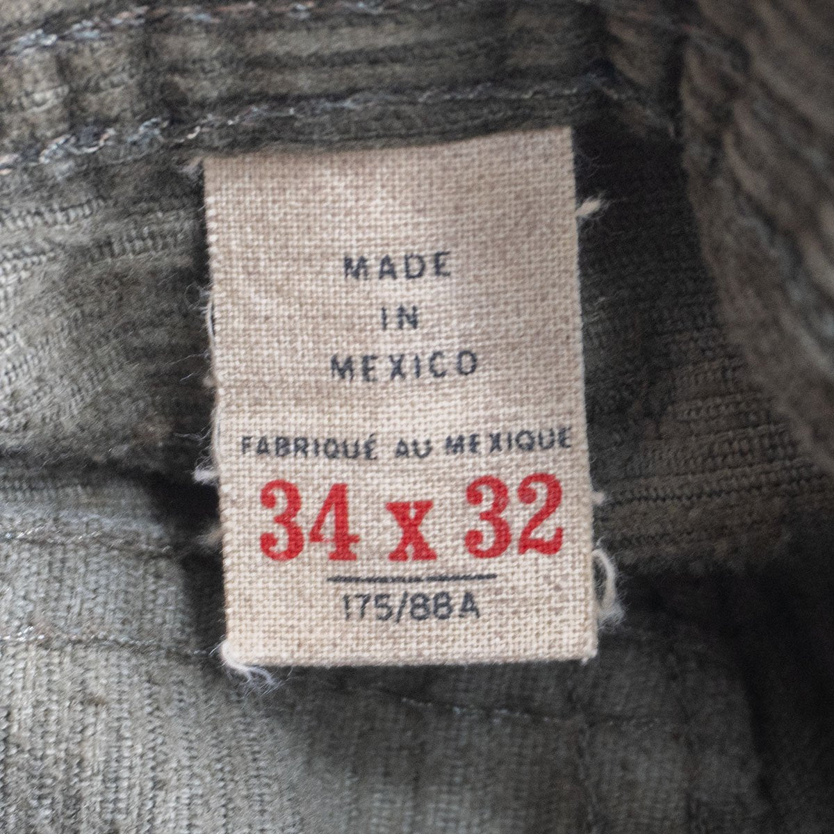 RRL Slim Fit Corduroy Pants Size 34×32