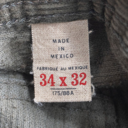 RRL Slim Fit Corduroy Pants Size 34×32