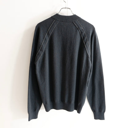 HERMES Cashmere Half-Zip Pullover Sweater
