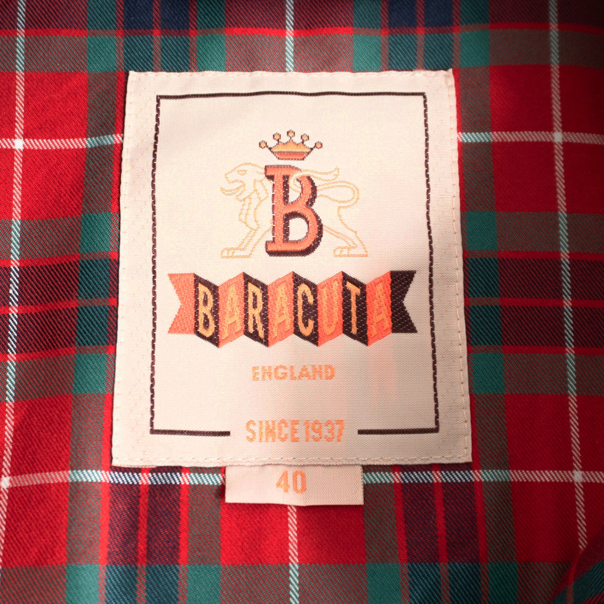 BARACUTA G9 Denim Harrington Jacket Size 40