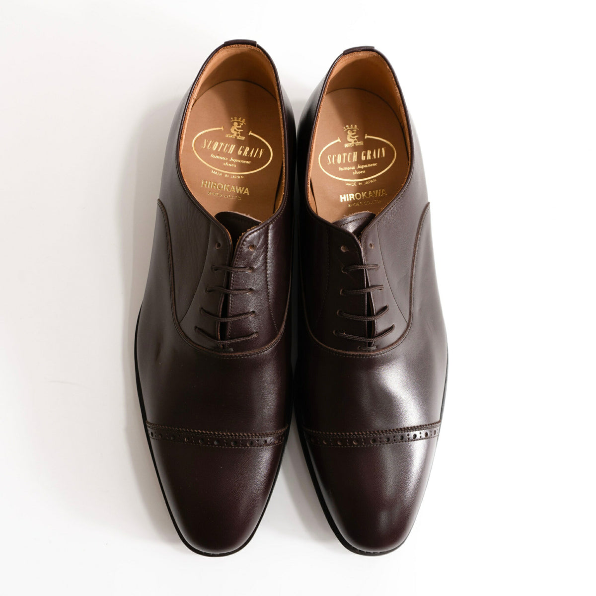 SCOTCH GRAIN 0116 Punched Cap Toe Leather Shoes Size 26.5EEE