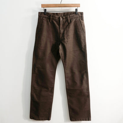 IRON HEART Brown Heavy Chino Work Pants Size W33