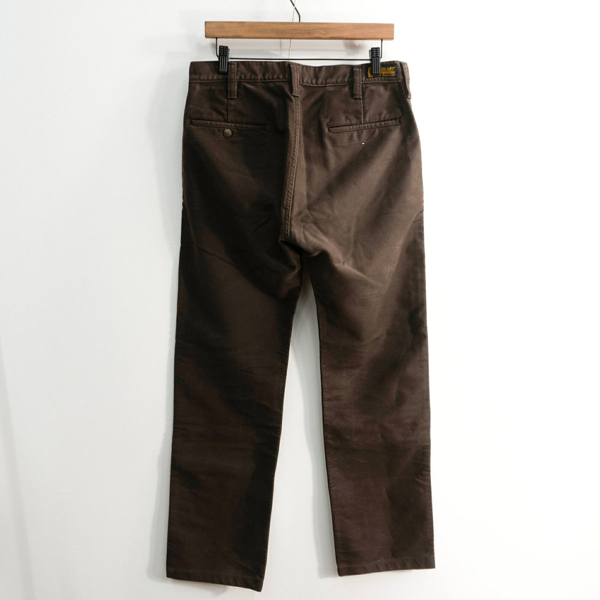 IRON HEART Brown Heavy Chino Work Pants Size W33