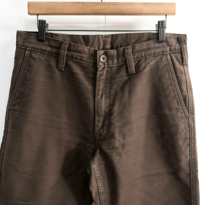 IRON HEART Brown Heavy Chino Work Pants Size W33