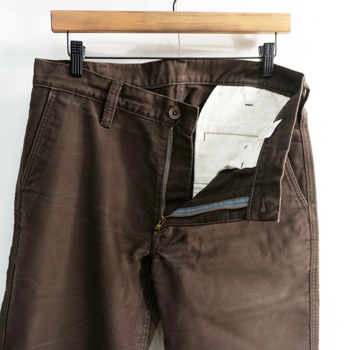 IRON HEART Brown Heavy Chino Work Pants Size W33