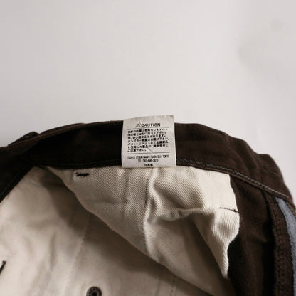 IRON HEART Brown Heavy Chino Work Pants Size W33