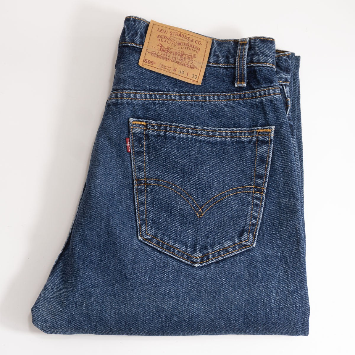 LEVI'S 90s 505 Made in USA Denim Jeans Size 34×30