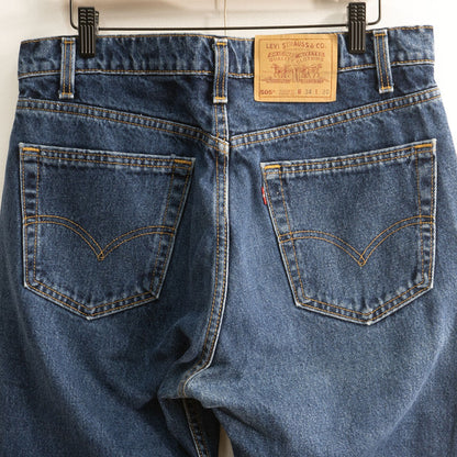 LEVI'S 90s 505 Made in USA Denim Jeans Size 34×30