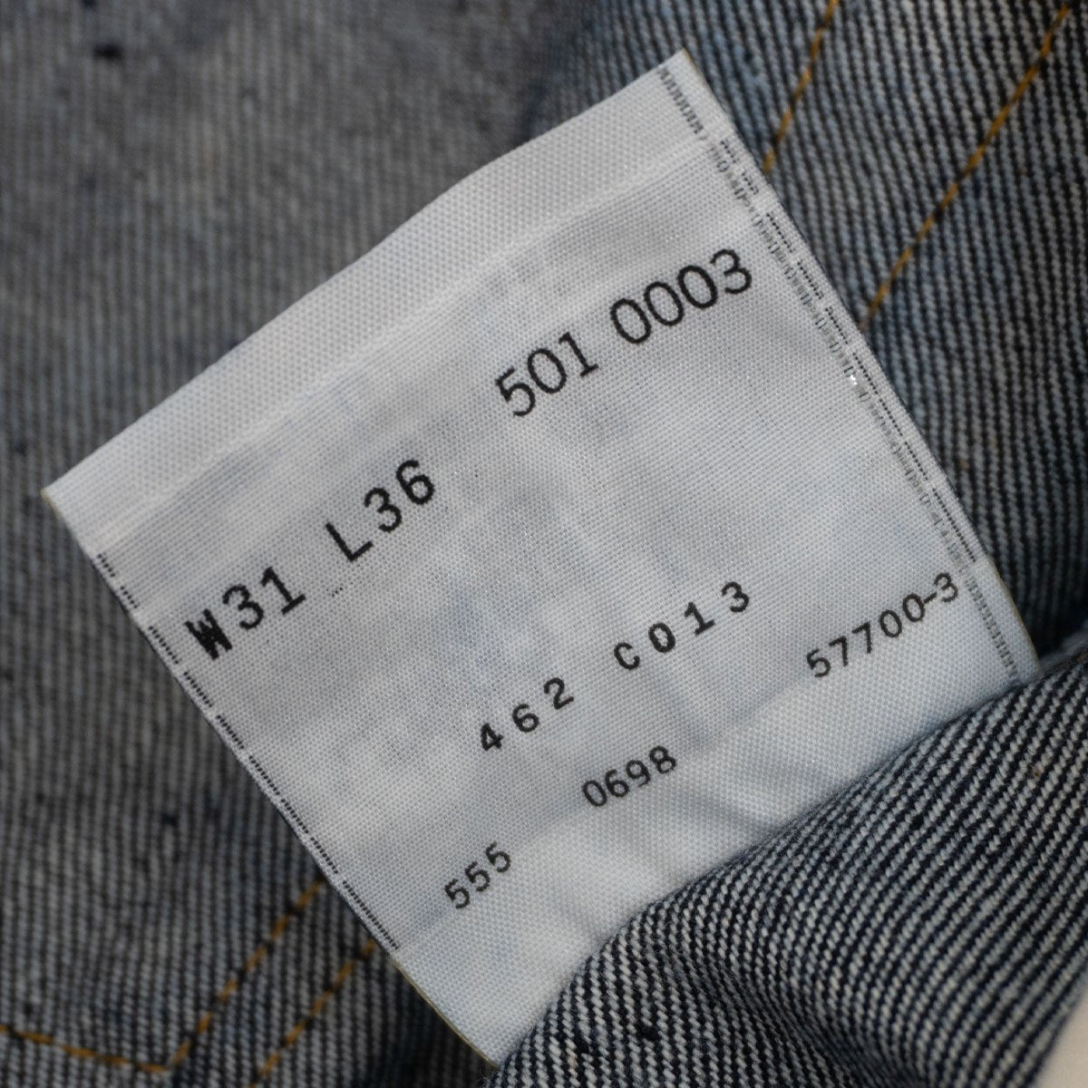wsm x LEVI'S 501XX Big E Valencia USA Raw Denim Jeans Size 31×36