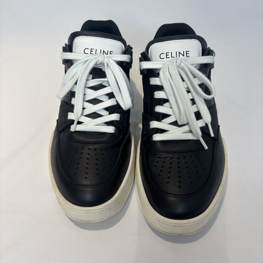 CELINE Racer Triomphe Logo B/W Sneakers Size 40