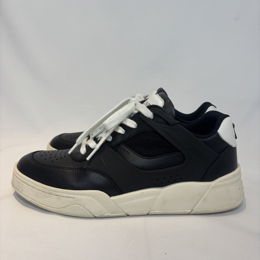 CELINE Racer Triomphe Logo B/W Sneakers Size 40