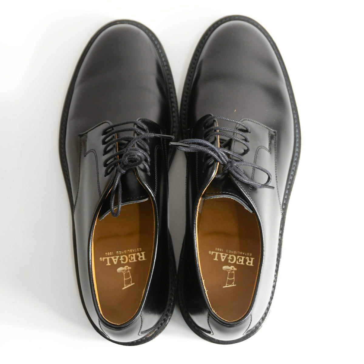 REGAL Plain Toe Leather Shoes Size 25.5cm