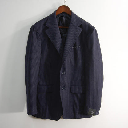 TITO ALLEGRETTO Navy Wool Stripe Suit Set Jacket