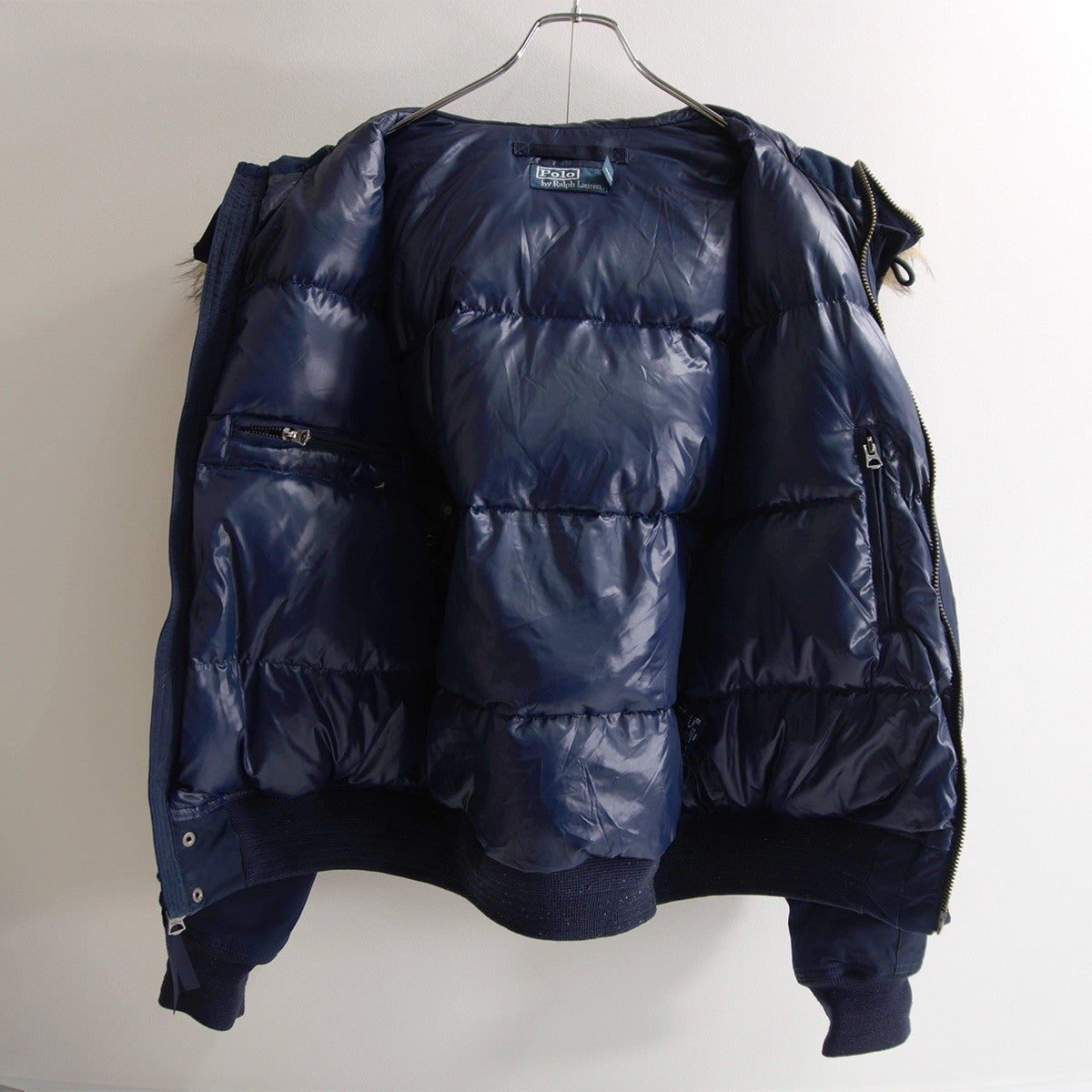 POLO RALPH LAUREN N-2B Down Liner Flight Jacket Navy Size S