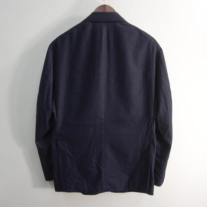 TITO ALLEGRETTO Navy Wool Stripe Suit Set Jacket