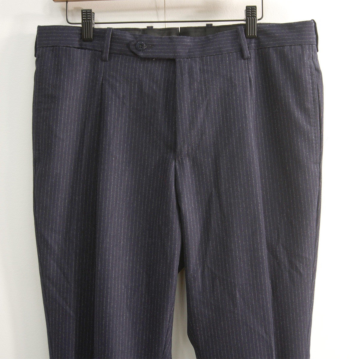 TITO ALLEGRETTO Navy Wool Stripe Suit Set Jacket