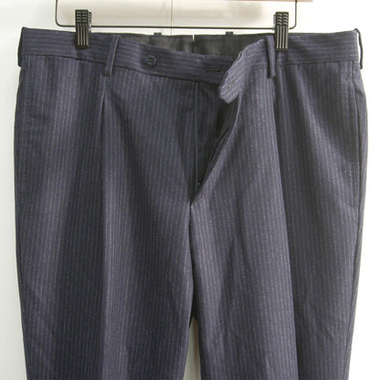 TITO ALLEGRETTO Navy Wool Stripe Suit Set Jacket