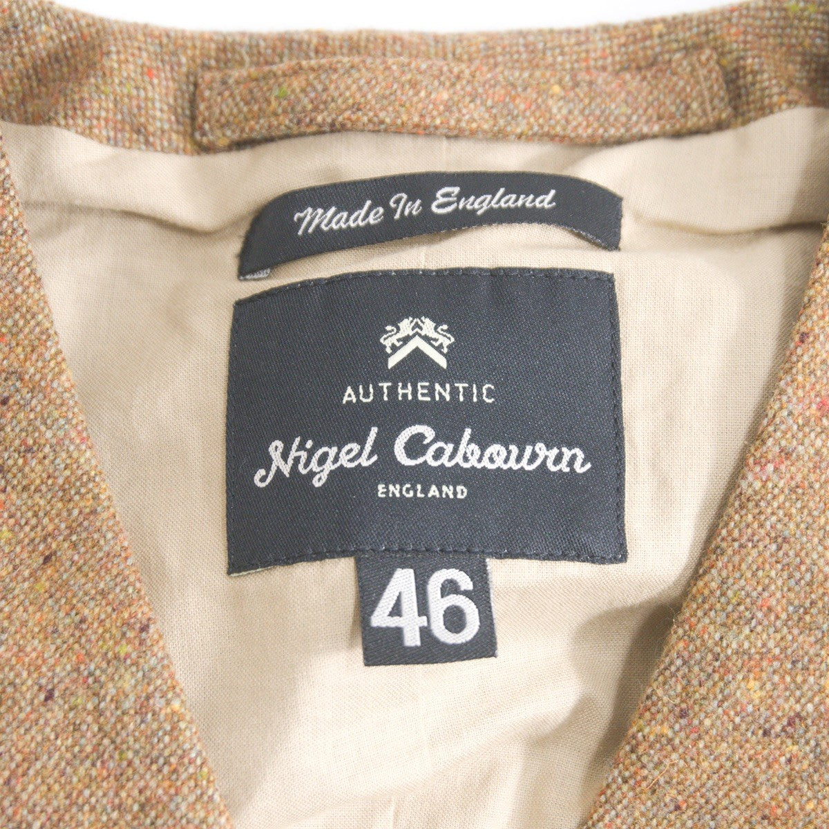 AUTHENTIC LINE Nigel Cabourn Color Nep Cashmere Vest Size 46