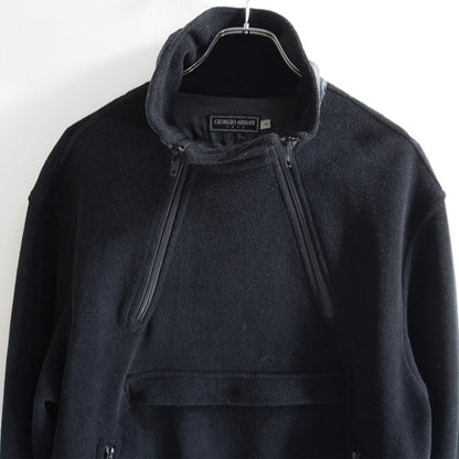 GIORGIO ARMANI Archive Fleece Mouton Anorak Jacket Size 50