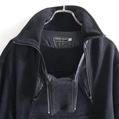 GIORGIO ARMANI Archive Fleece Mouton Anorak Jacket Size 50