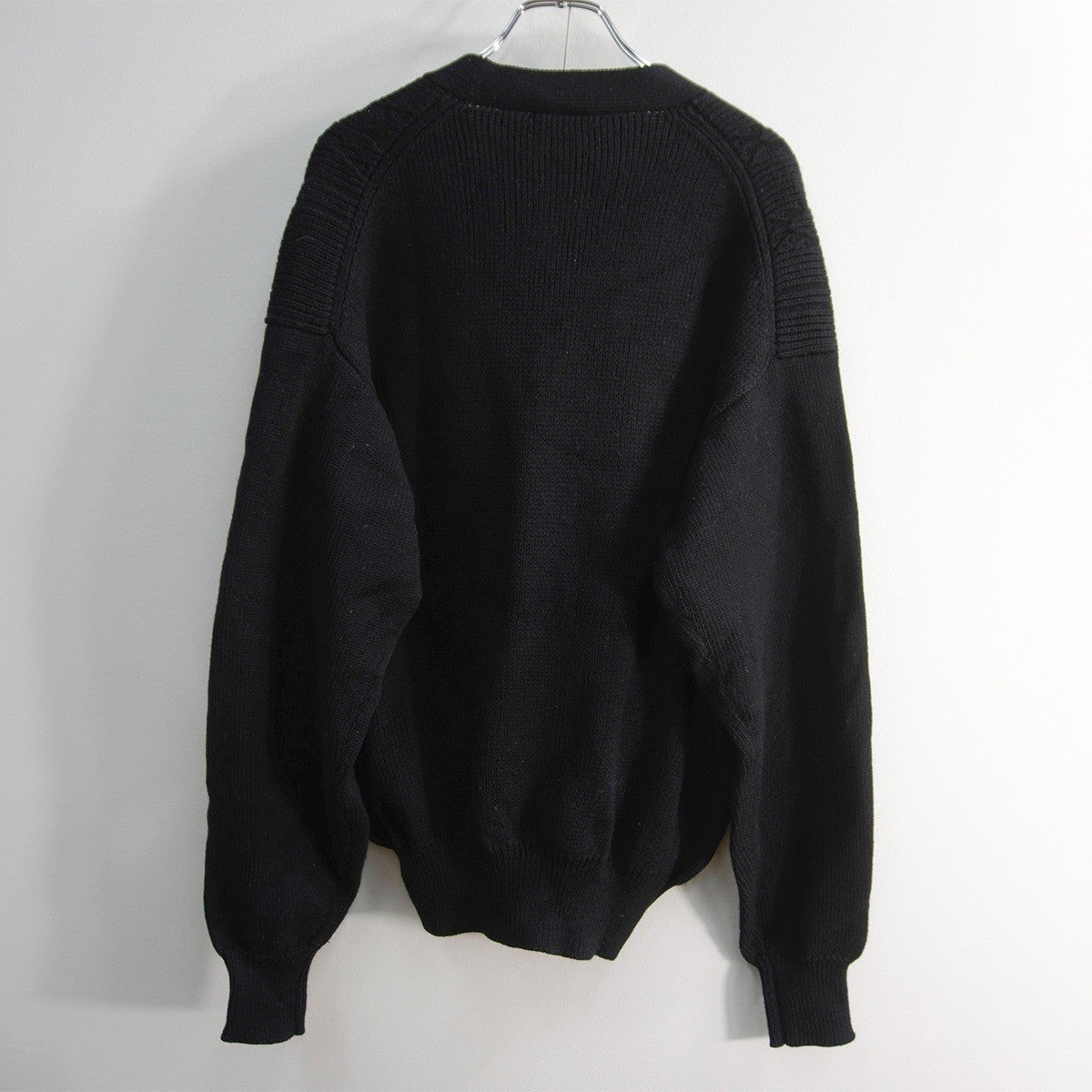 Y's for men 80s Diamond Cable Knit Wool Cardigan