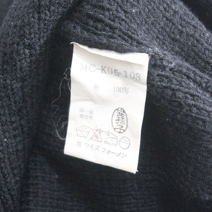 Y's for men 80s Diamond Cable Knit Wool Cardigan
