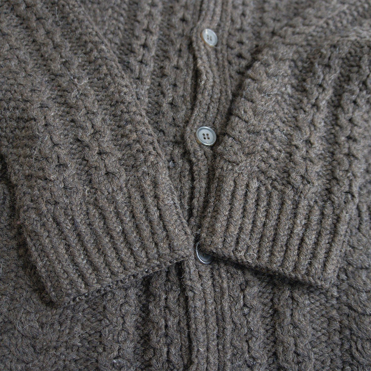 Y's for men Wool Knit Jacket Brown Size 3