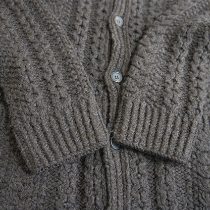 Y's for men Wool Knit Jacket Brown Size 3