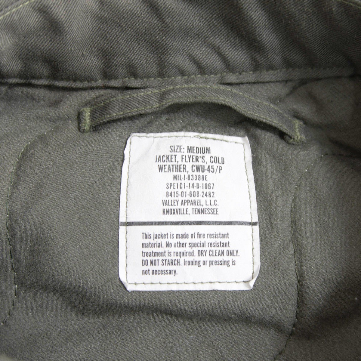 US ARMY USAF 2014 CWU-45/P Novoloid Flight Jacket Size M