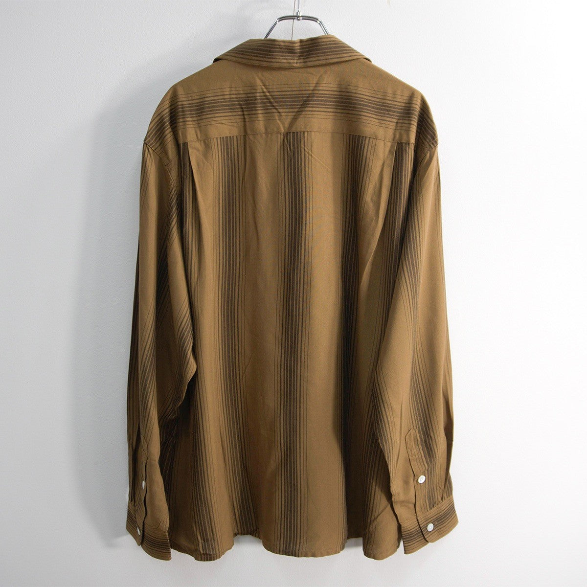 WACKO MARIA Rayon Stripe Open Collar Shirt Size M