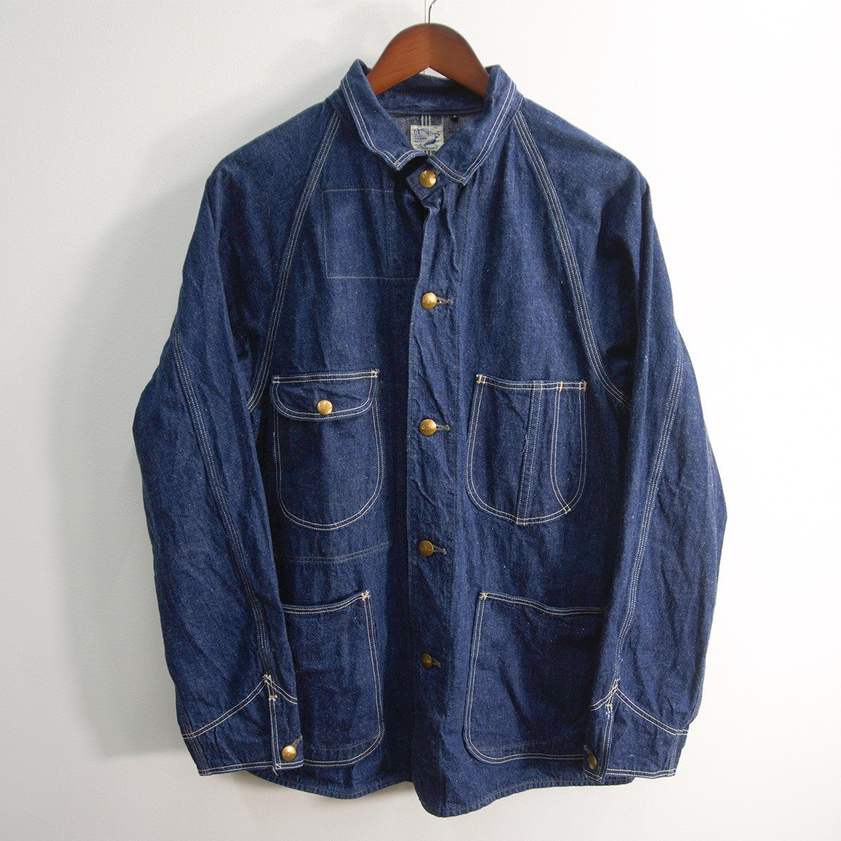 orSlow 50s Dark Indigo Denim Coverall Jacket Size 2