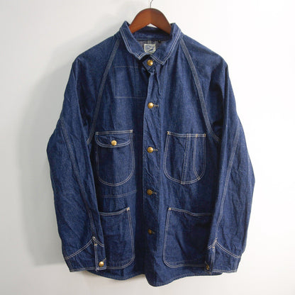 orSlow 50s Dark Indigo Denim Coverall Jacket Size 2