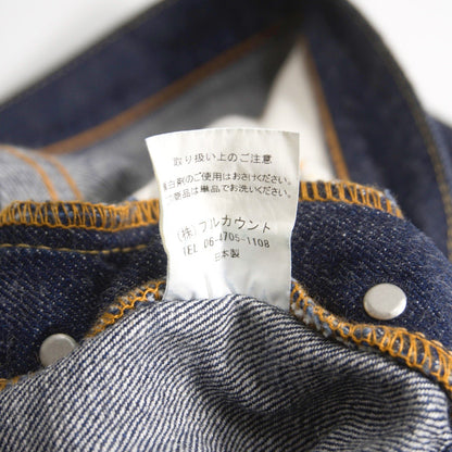 FULLCOUNT 08SS 1108SS Dark Indigo Slim Denim Size 32×32