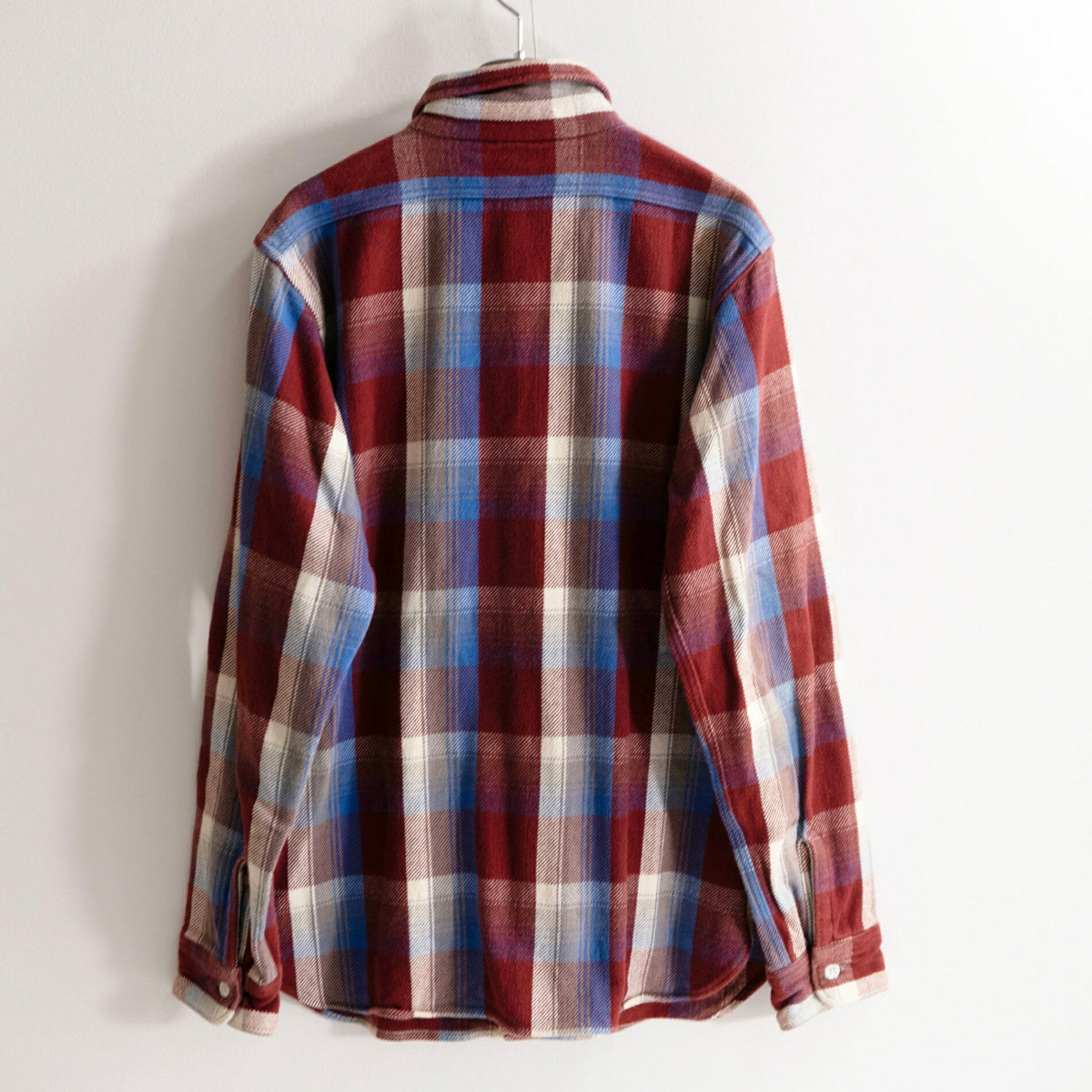 WAREHOUSE Gusseted Block Check Flannel Shirt Size L