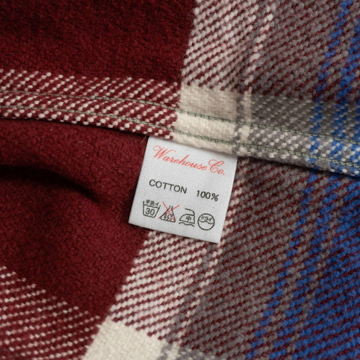 WAREHOUSE Gusseted Block Check Flannel Shirt Size L