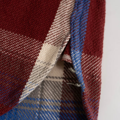 WAREHOUSE Gusseted Block Check Flannel Shirt Size L