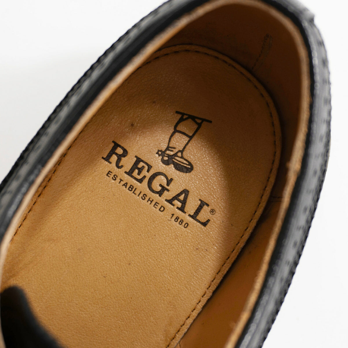 REGAL Wingtip Leather Shoes Size 25.5