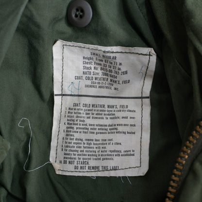 US ARMY 70s M-65 3rd Field Jacket Size SMALL-REGULAR