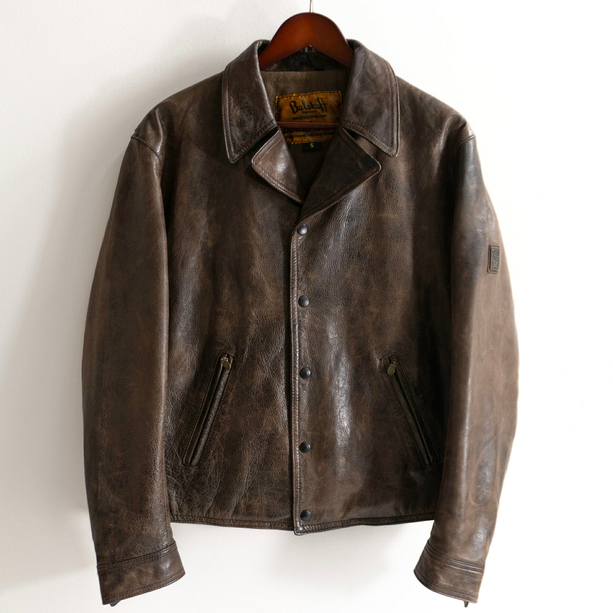 BELSTAFF Black Prince Vintage Leather Riders Jacket Size S