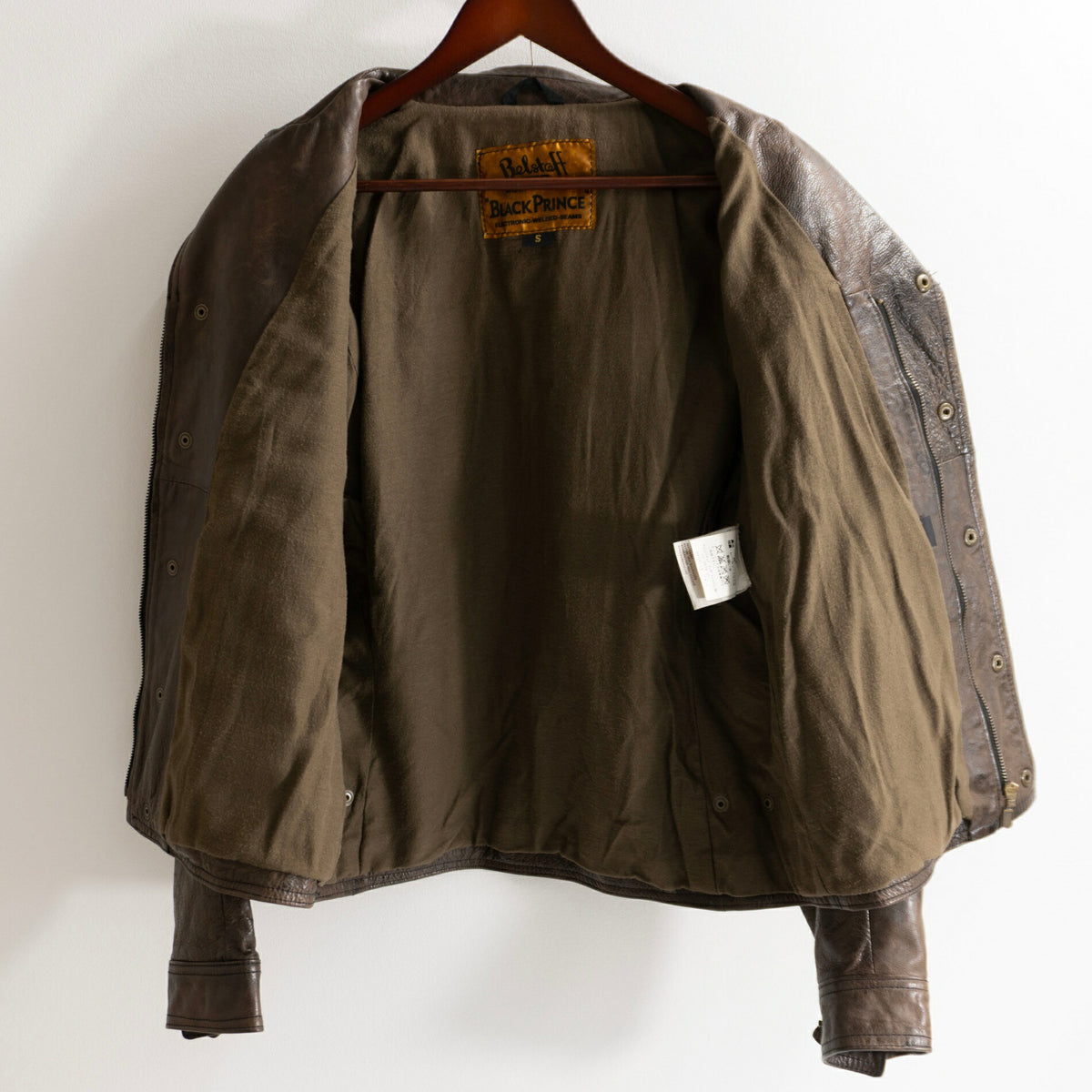 BELSTAFF Black Prince Vintage Leather Riders Jacket Size S